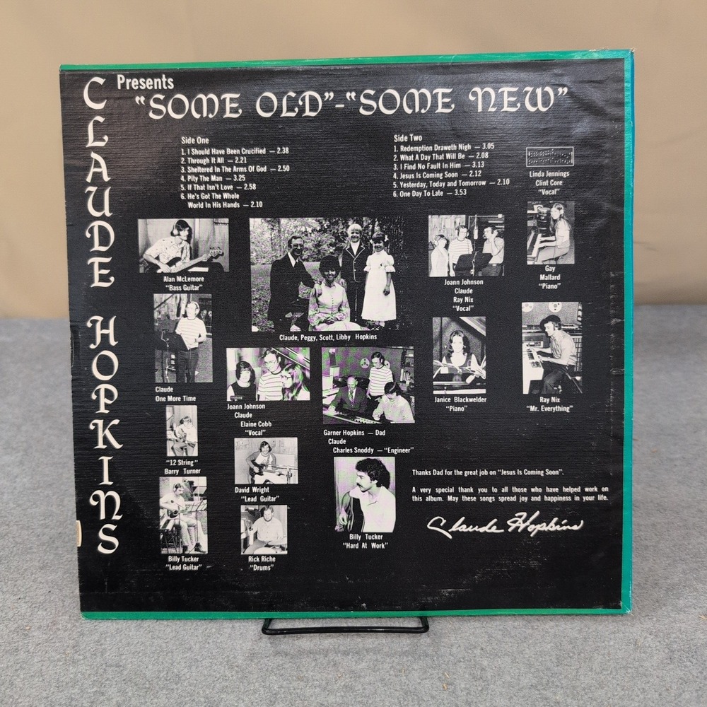 Claude Hopkins Some Old Some New Gospel Vinyl LP NR5220 Mono Record - Picture 2 of 6